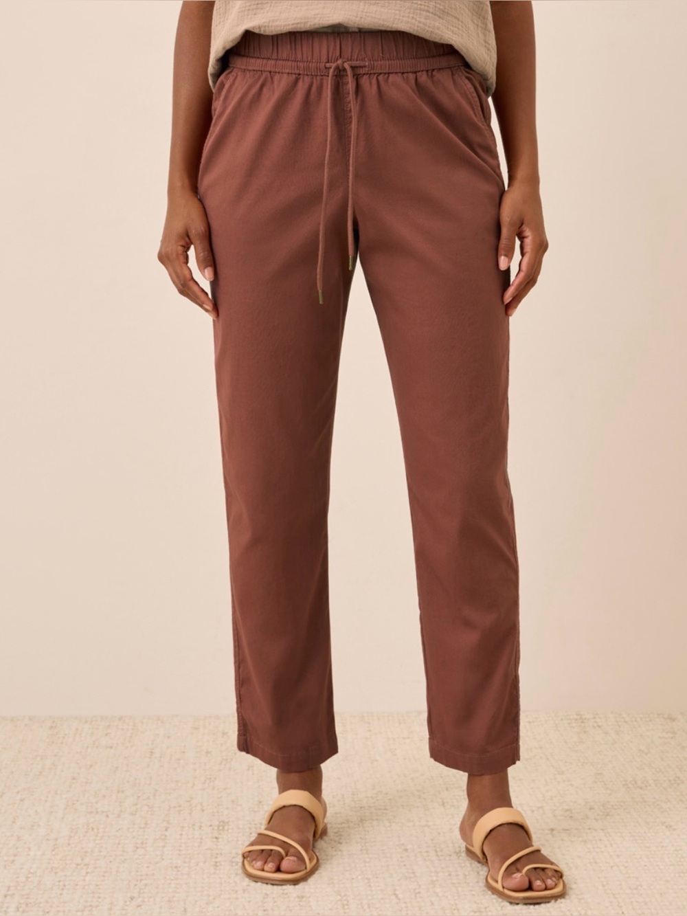 Pact Organic Daily Twill Ultra-High Rise Tapered Pant size XL